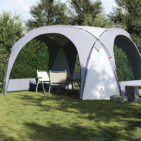 Tente de fête VidaXL imperméable blanc et gris