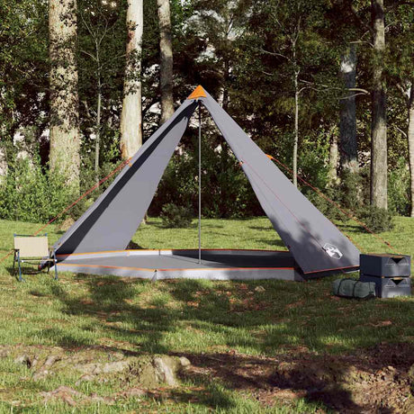 Tente tipi Vidaxl pour famille 8 personnes imperméable gris et orange