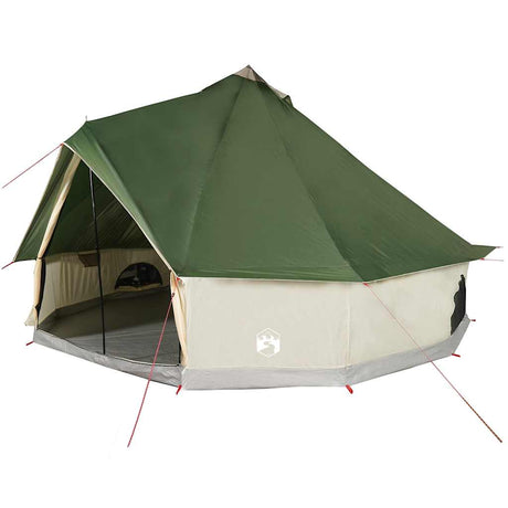 Tente tipi Vidaxl 10 personnes imperméable vert