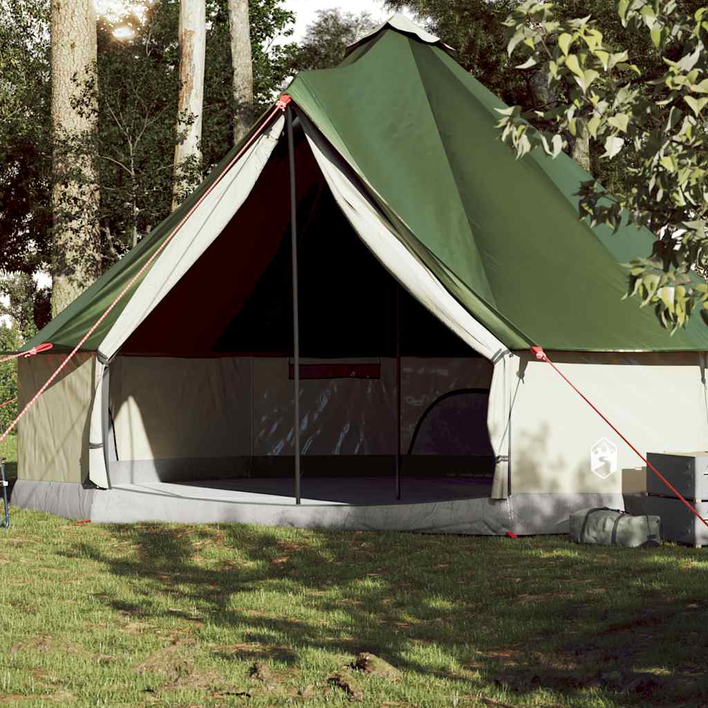 Tente tipi Vidaxl 10 personnes imperméable vert