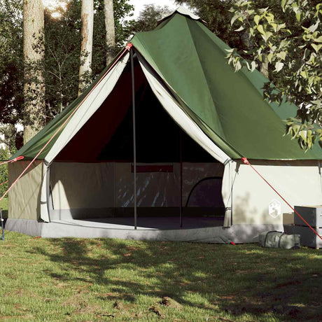 Tente tipi Vidaxl 10 personnes imperméable vert