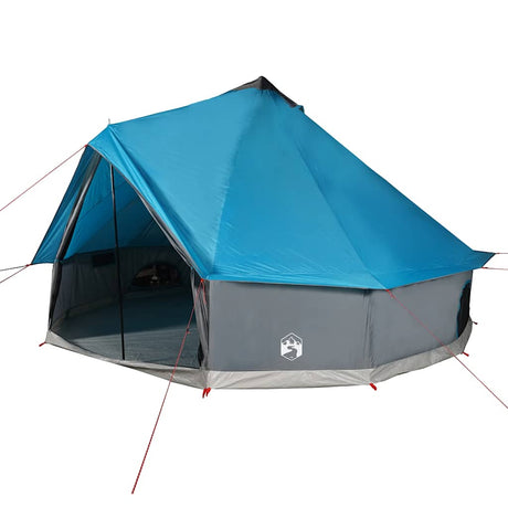 Tente tipi Vidaxl pour famille 10 personnes imperméable bleu