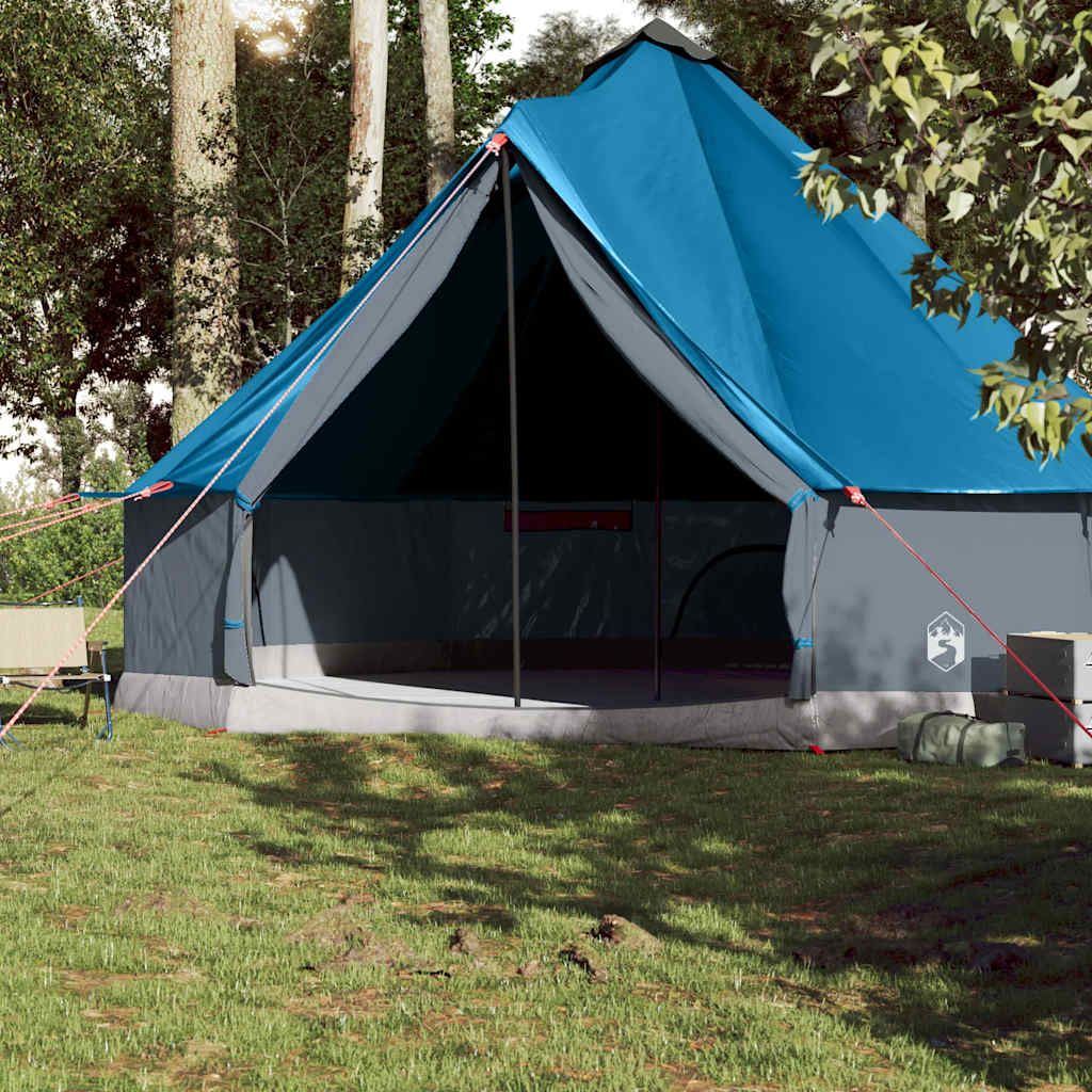 Tente tipi Vidaxl pour famille 10 personnes imperméable bleu