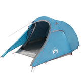 Tente tunnel VidaXL 3 personnes imperméable bleu