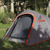 Vidaxl Tung Tent 3-Persona impermeable gris y naranja