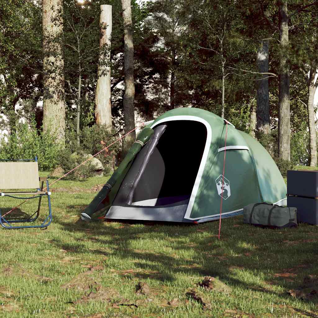 VidaXL tente tunnel 2 personnes imperméable vert