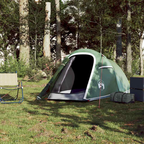 VidaXL tente tunnel 2 personnes imperméable vert