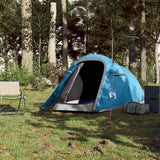 Tente tunnel VidaXL 2 personnes imperméable bleu