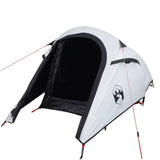 VidaXL tente tunnel 2 personnes imperméable tissu occultant blanc