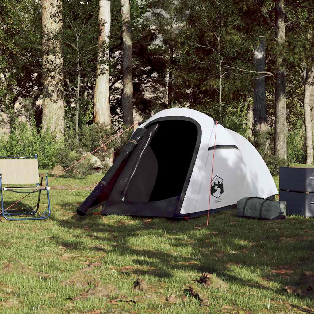 VidaXL tente tunnel 2 personnes imperméable tissu occultant blanc