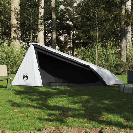 VidaXL tente tunnel 1 personne imperméable tissu occultant blanc