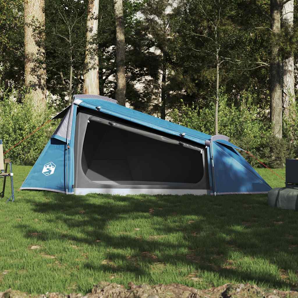 Tente tunnel VidaXL 2 personnes imperméable bleu