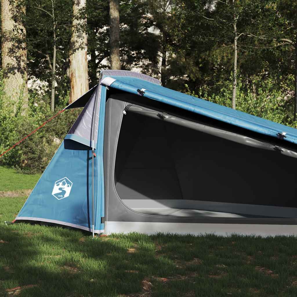 Tente tunnel VidaXL 2 personnes imperméable bleu