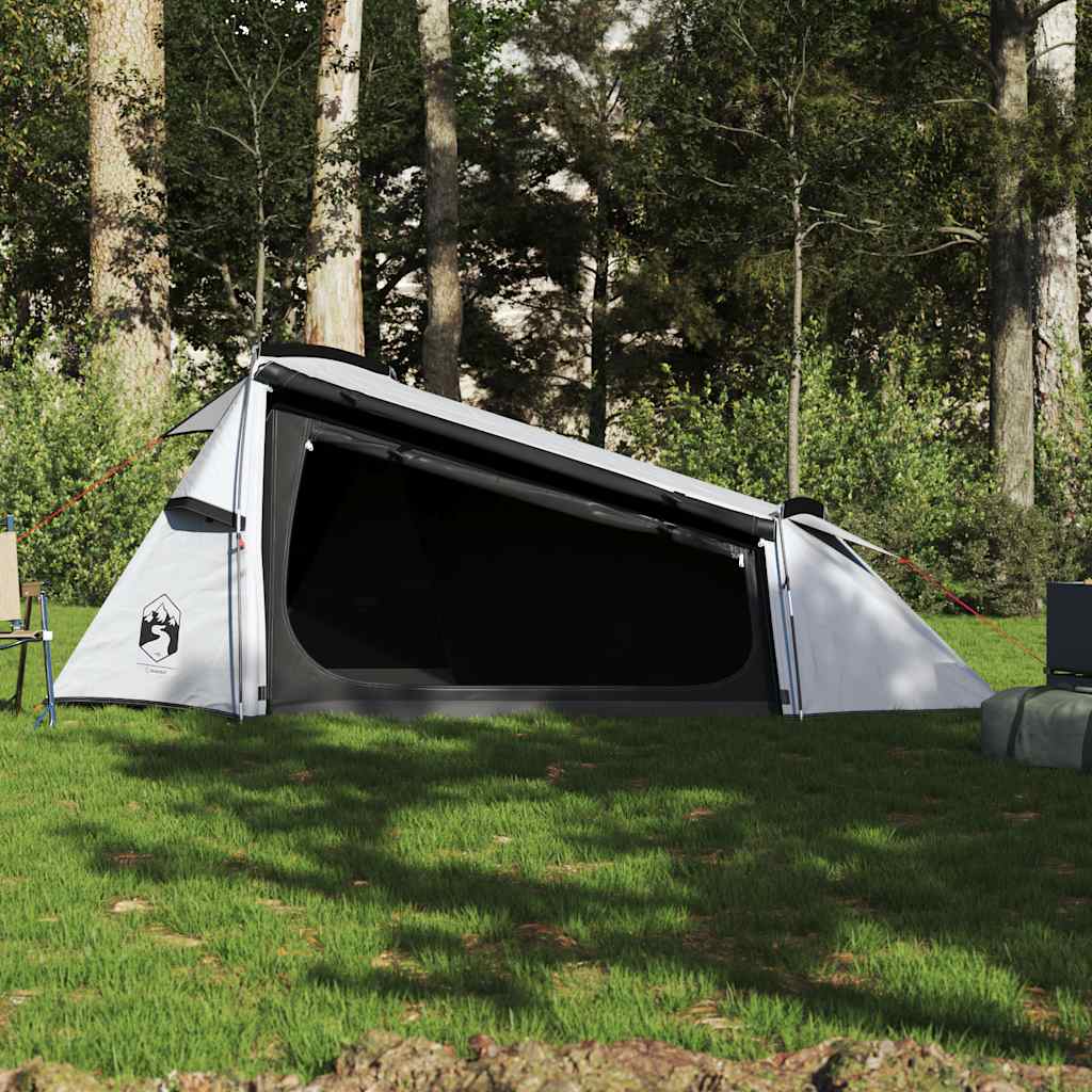VidaXL tente tunnel 2 personnes imperméable tissu occultant blanc
