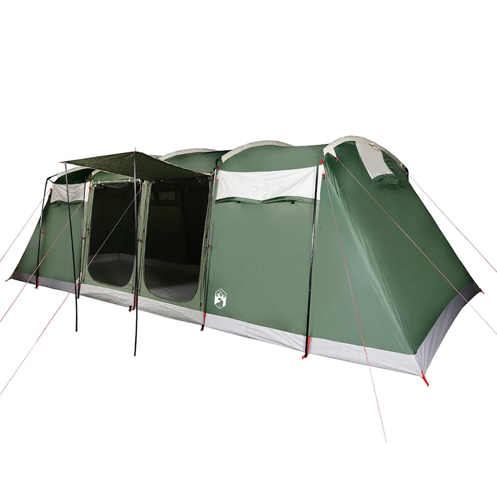 Vidaxl Tunnel Tent Green impermeabile per 8 persone