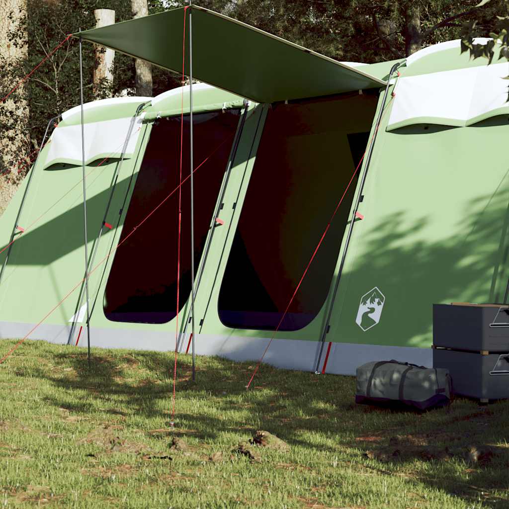 Tente tunnel VidaXL 8 personnes imperméable vert