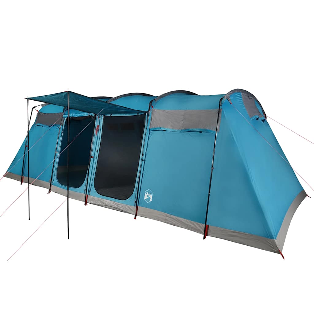 Tente tunnel Vidaxx pour famille 8 personnes imperméable bleu