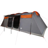 Vidaxl Tunnel Stan 10-Person Waterproof Grey and Orange