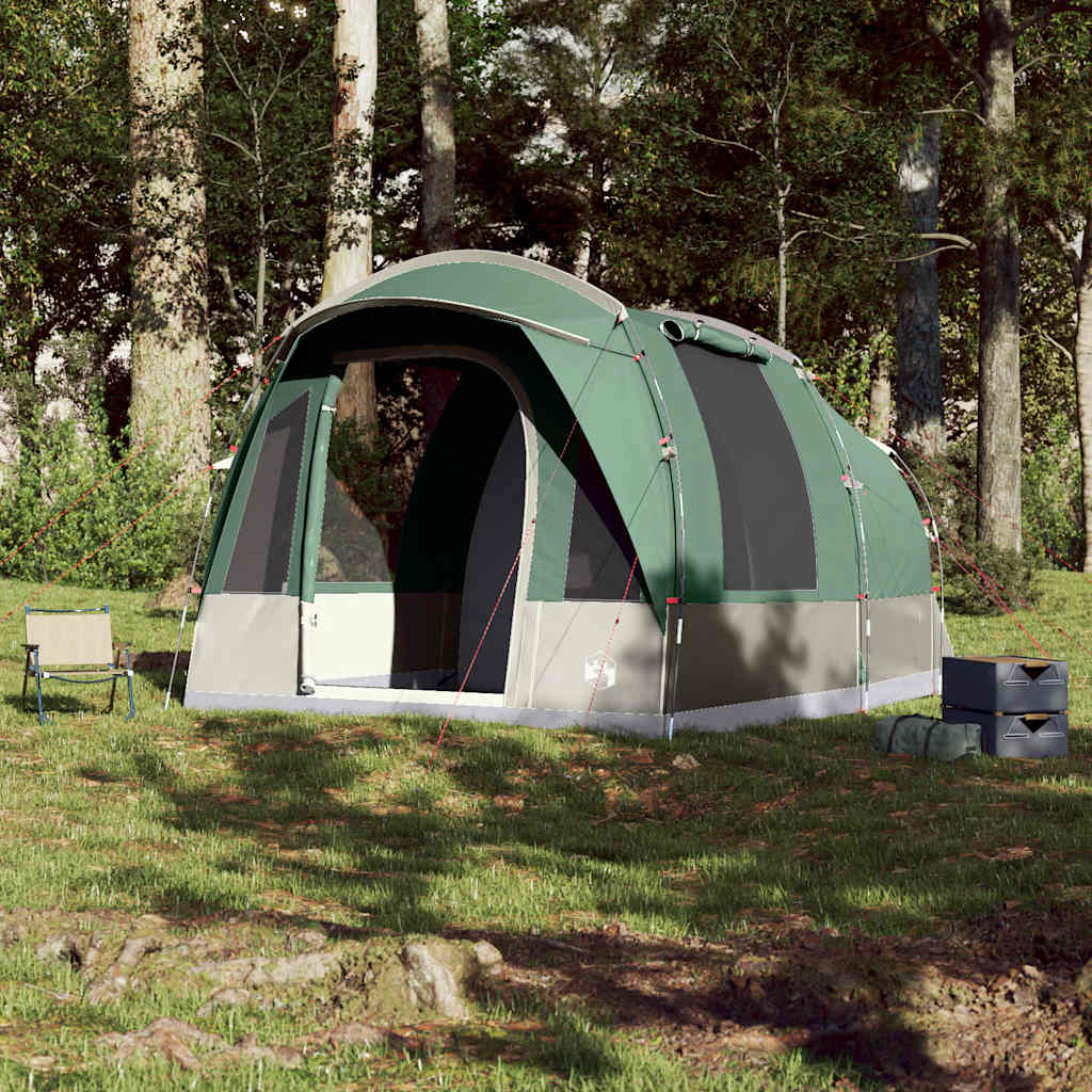 VidaXL tente tunnel 3 personnes imperméable vert