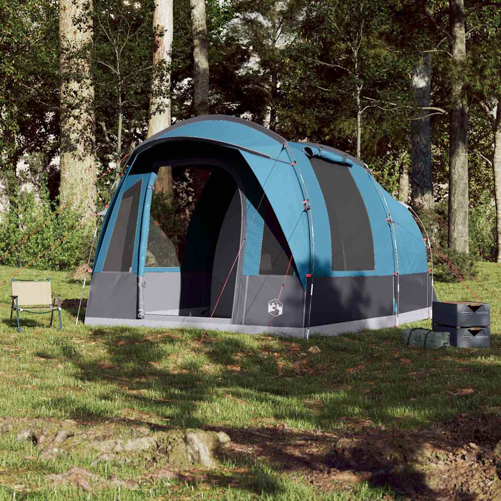 Tente tunnel VidaXL 3 personnes imperméable bleu