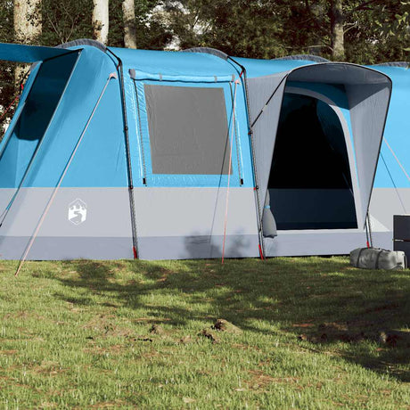 Tente tunnel VidaXL 4 personnes imperméable bleue