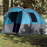 Tente tunnel VidaXL 4 personnes imperméable bleue