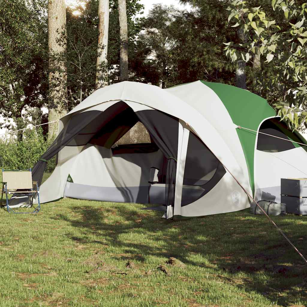 VidaXL tente familiale 6 personnes imperméable vert