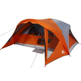 Tente familiale VidaXL 6 personnes imperméable gris et orange