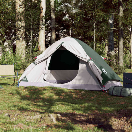 Tente dôme VidaXL 4 personnes imperméable vert