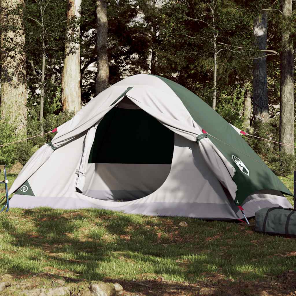 Tente dôme VidaXL 4 personnes imperméable vert