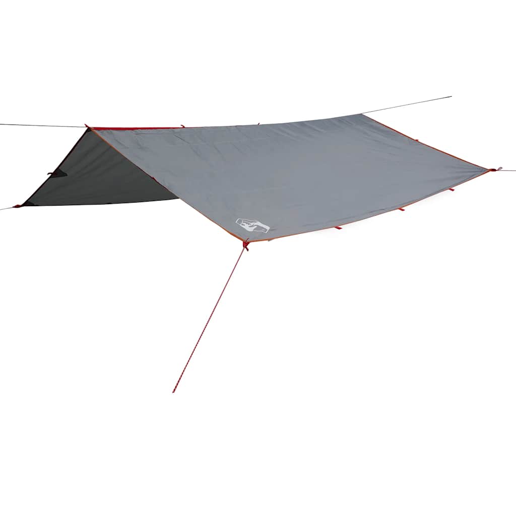 Vidaxx auvent de camping étanche 300x294 cm gris et orange