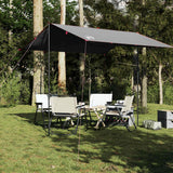 Vidaxx auvent de camping étanche 300x294 cm gris et orange
