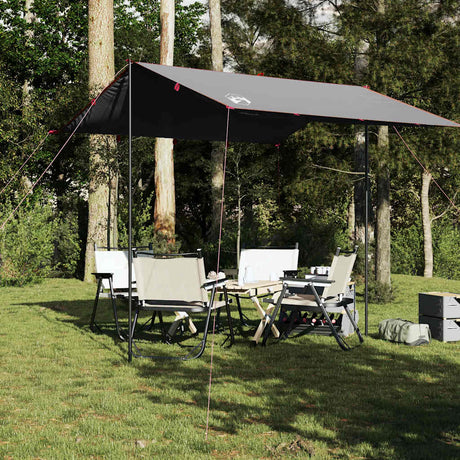 Vidaxx auvent de camping étanche 300x294 cm gris et orange