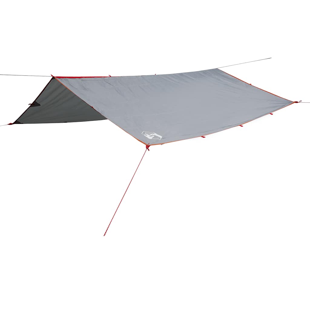 Vidaxl Camping auvent étanche 360x294 cm gris et orange