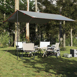 Vidaxx auvent de camping étanche 360x294 cm gris et orange