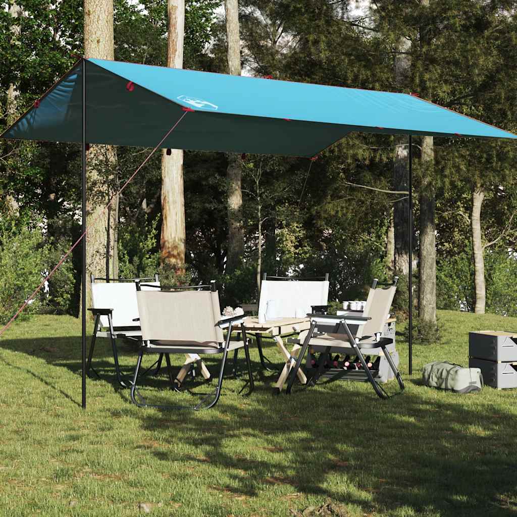 Vidaxl Camping Camping Camping impermeabile 400x294 cm blu