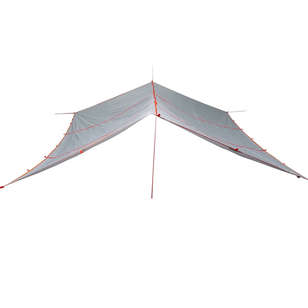 Vidaxl Camping canvas waterproof 420x440 cm gray and orange