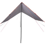 Vidaxl Camping Canvas wasserdicht 430x380x210 cm grau und orange