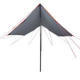 Vidaxl Camping canvas waterproof 460x305x210 cm gray and orange