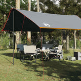 Vidaxl Camping canvas waterproof 460x305x210 cm gray and orange