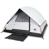 Tente dôme Vidaxl 2 personnes tissu occultant imperméable blanc