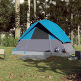 Vidaxl Dome Tenda 3 persone Blu impermeabile