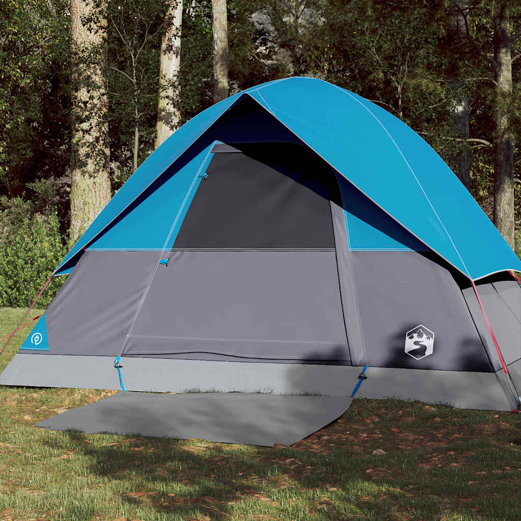 Vidaxl Dome Tenda 3 persone Blu impermeabile