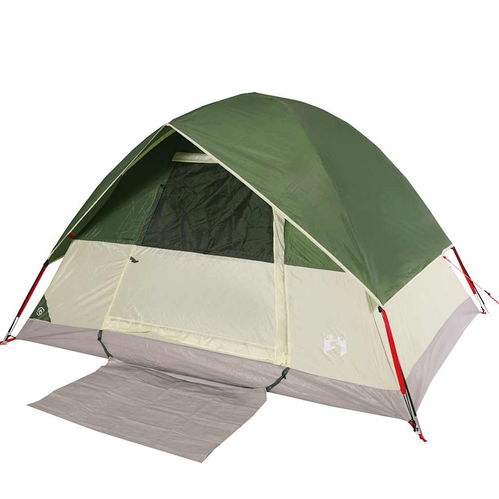 Tente dôme VidaXL 4 personnes imperméable vert