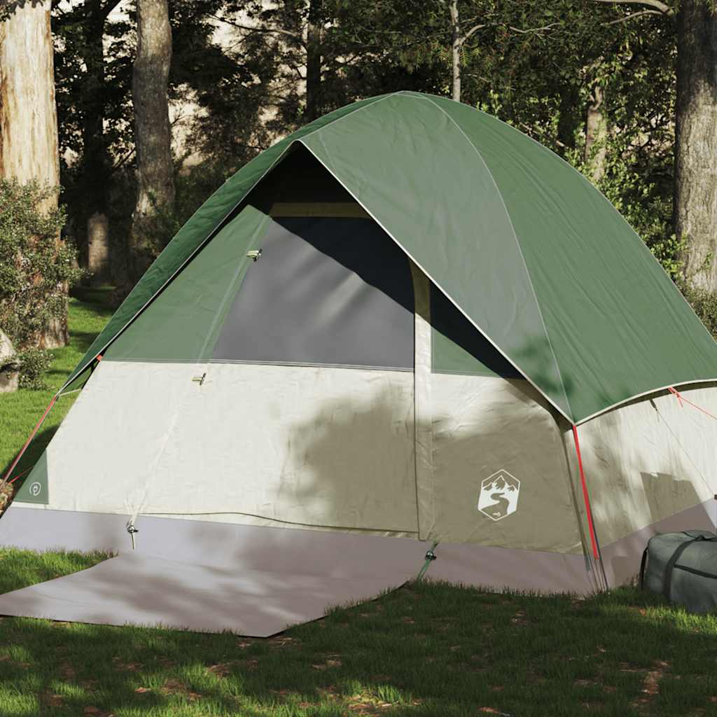 Tente dôme VidaXL 4 personnes imperméable vert