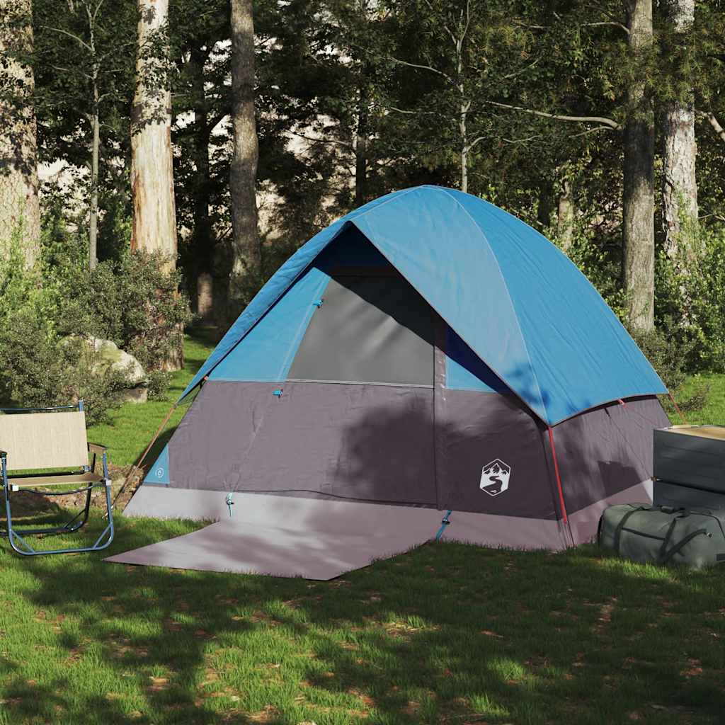 Vidaxl Dome tent 4-person waterproof blue