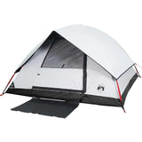 Tente dôme Vidaxl 4 personnes tissu occultant imperméable blanc
