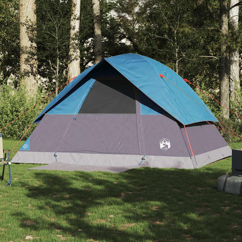 Vidaxl Dome Tenda Blu impermeabile per 6 persone