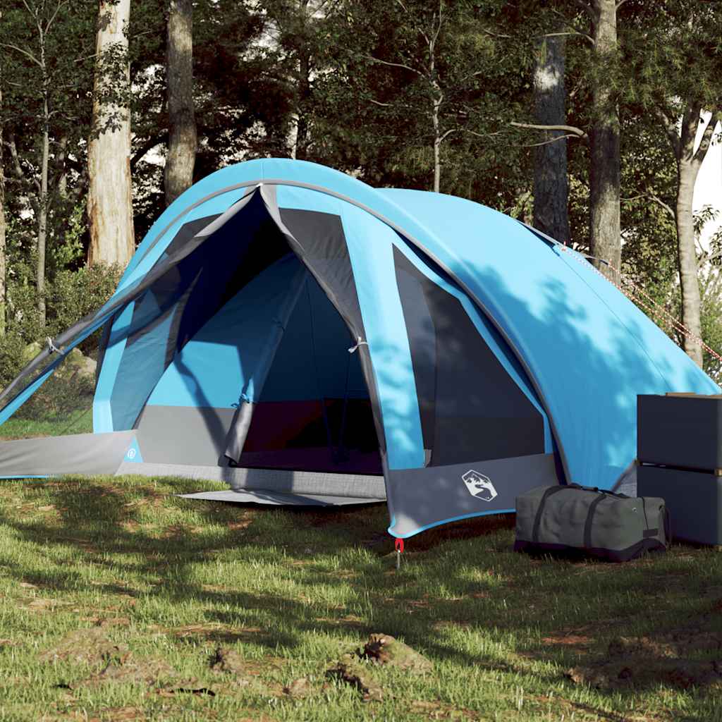 Tente VidaXL 4 personnes imperméable bleue