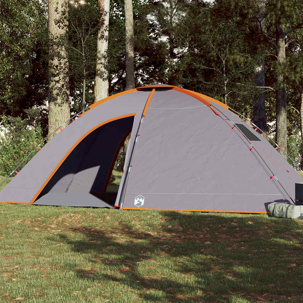 Tente VidaXL 8 personnes imperméable orange